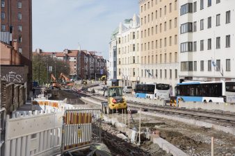Hämeentien työmaa.